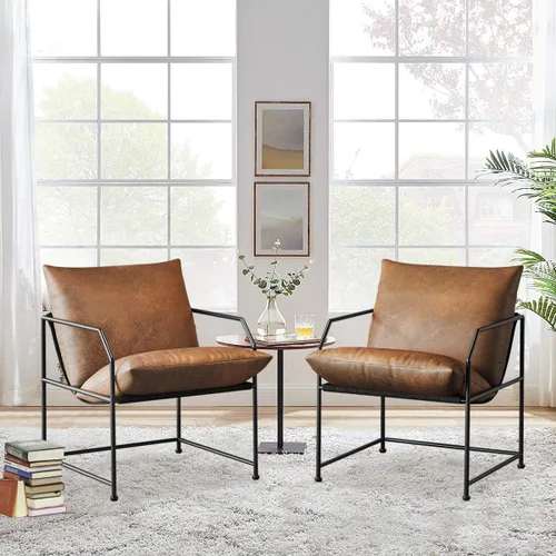 Miniatura 14 de Silla decorativa para sala de estar, sillas cómodas de lectura para dormitorio, silla tapizada de salón, silla de estilo moderno de mediados