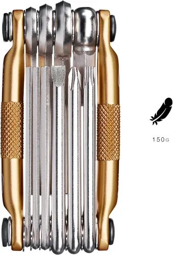 Miniatura 3 de Crankbrothers Multi Tool M 10 Bike Tool - MTB Multi-Tool Gold - 10 herramientas de bicicleta (herramienta 10 en 1), ergonómicas y ligeras Dorado