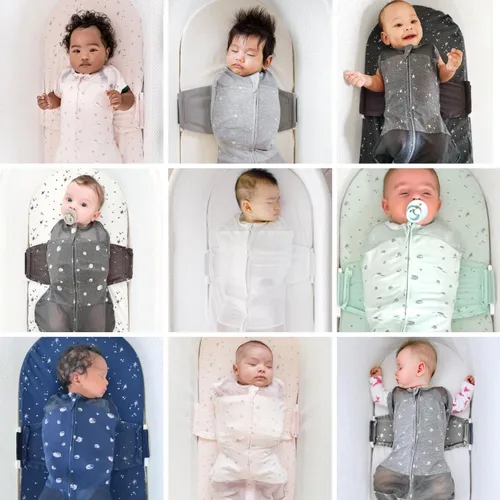 Miniatura 3 de Happiest Baby SNOO Saco de Dormir - Manta Envolvente para Bebé de Algodón 100% Orgánico - Diseñado por Doctores Promueve el Desarrollo Saludable