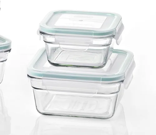 Miniatura 7 de Glasslock Juego de 10 recipientes de almacenamiento de alimentos de vidrio aptos para horno y microondas