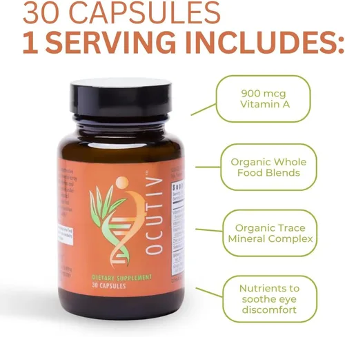 Miniatura 4 de Youngevity Ocutiv™ - Suplemento de vitaminas y minerales para los ojos - Contiene vitamina A, C, E, zinc, arándano, luteína, licopeno, zeaxantina