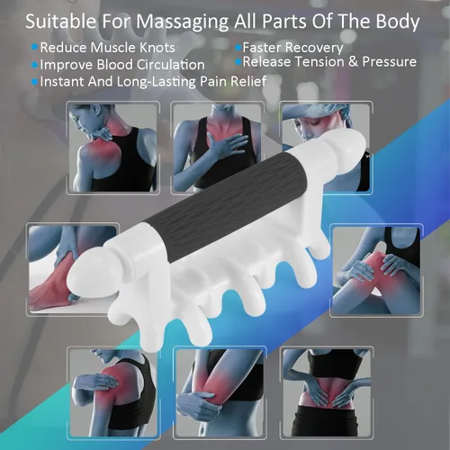 Miniatura 6 de Herramienta de Masaje Fascial Liberador Miofascial para Piel Anti-Celulitis Calmante Drenaje Linfático Punto de Activación Tejido Profundo Cuello