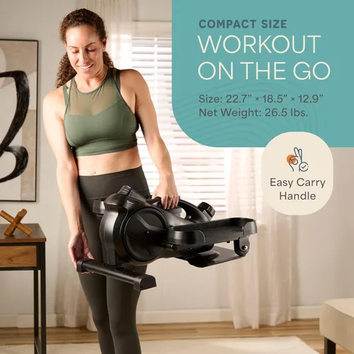 Miniatura 8 de Lifepro Portable Under Desk Elliptical Exercise Machine - Manual Pedal Exerciser for Home Workouts, Muscle Toning, Energy Boost - Mini Foot & Leg