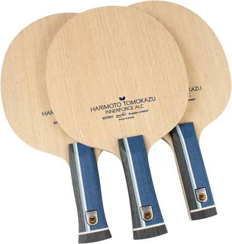 Miniatura 8 de Harimoto Innerforce ALC Blade - Hoja de tenis de mesa Butterfly - Hoja de fibra de carbono AL - Hoja de tenis de mesa profesional - Tipo de mango