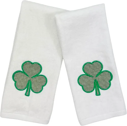 Miniatura 8 de Serafina Home Toallas de mano de baño irlandesas del día de San Patricio: suave y absorbente para invitados de cocina, bordado con apliques