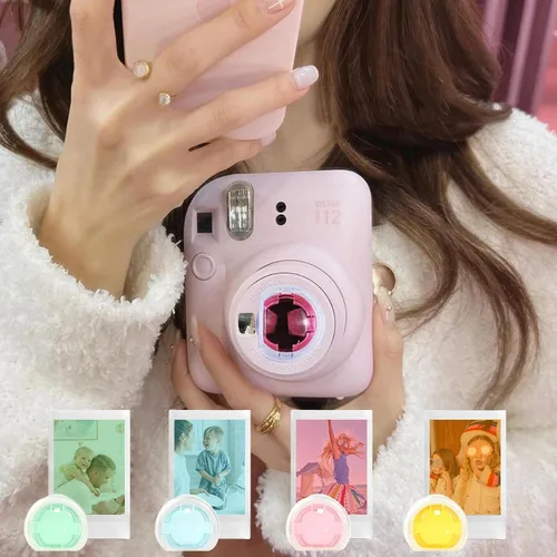 Miniatura 4 de Kit de accesorios para funda Fujifilm Instax Mini 12 para cámara instantánea + álbum para mini película de 3 pulgadas + filtros de color + álbum