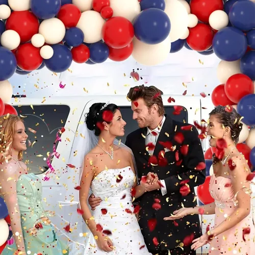 Miniatura 2 de Kit de arco de guirnalda de globos rojos y azules, azul marino, azul oscuro, globos rojos, globos neutros rubor, para cumpleaños, boda, aniversario