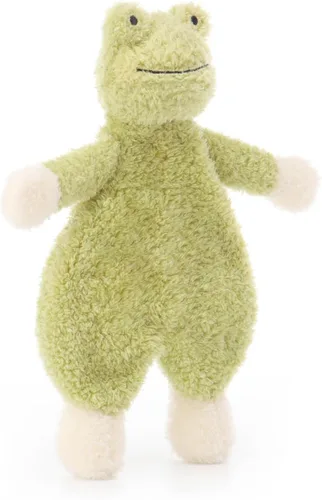 Miniatura 3 de Apricot Lamb Manta de seguridad de animales de peluche, rana verde, manta de personajes de bebé, felpa de 10 pulgadas