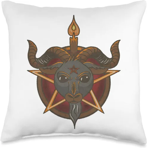 Vonhearse baphomet Baphomet - Almohada de 16 x 16 pulgadas, multicolor
