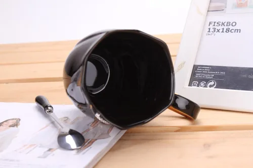 Miniatura 4 de Taza de café con diamantes de imitación, taza de agua de 14 onzas para oficina y hogar, taza de café única, bonitas tazas de café de cerámica