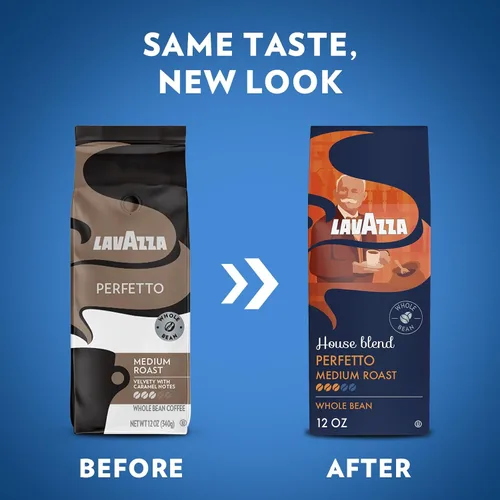 Miniatura 5 de Lavazza House Blend Perfetto - Bolsa de café en grano entero de 12 onzas, tostado medio, cuerpo completo, intensidad 3/5, 100% arábica, ideal