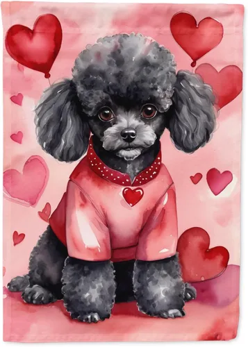 Miniatura 67 de Caroline's Treasures DAC5292CHF - Bandera de Border Collie My Valentine House para porche, grande, con manga para porche, para colgar en la pared