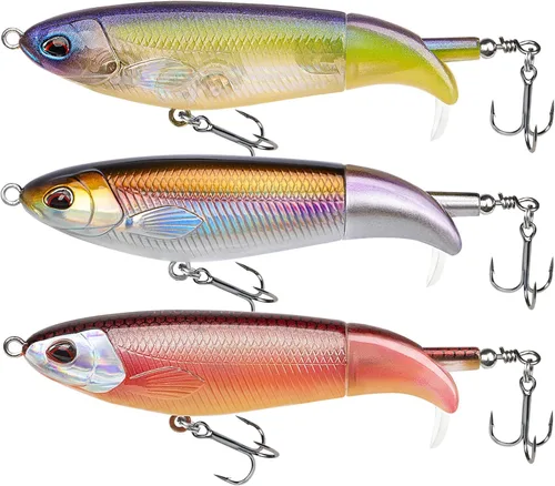 Miniatura 19 de TRUSCEND PoPobait con ganchos BKK, señuelos de pesca para lubina, lucio, lucio, perca almizclada, señuelo flotante para agua dulce o salada