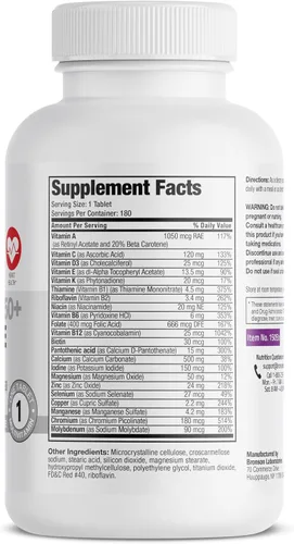 Miniatura 2 de Bronson ONE Daily Multivitamínico Multimineral Completo 50+ para mujer, 180 tabletas