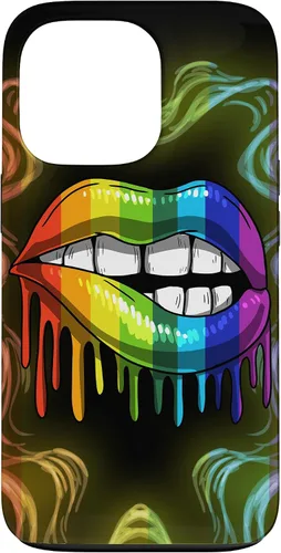 Miniatura 10 de Rainbow Lip Drip Lesbiana Gay Pride Bisexual Transgénero LGBT Funda para iPhone 17