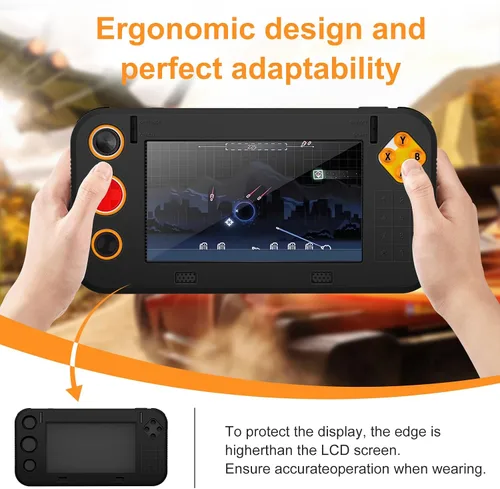 Miniatura 7 de Funda para Atari Gamestation Go,NOUKAJU Game Console Case,Anti-Drop,Scratch,Shock,Funda protectora de silicona para Atari Gamestation Go Game