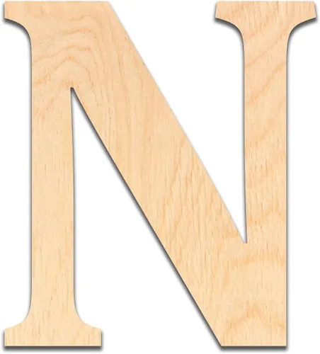 Miniatura 23 de Ampersand - Letras de madera de 6 pulgadas de alto, abedul báltico de 1/4 de pulgada de grosor, decoración de bricolaje pintable, letreros