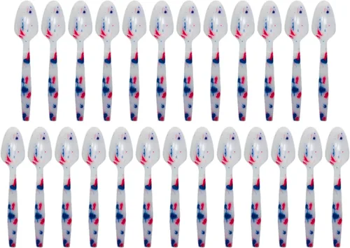 Miniatura 3 de Cucharas reutilizables de base biológica, paquete de 20, 5 colores, ideales para yogur, helado, helados, bebidas frías, empaquetadas en Estados