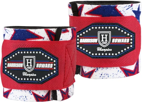 Miniatura 8 de Harrison Howard Envolturas pastern duraderas para caballos absorbentes y transpirables de protección contra impactos, se venden en pares, color negro