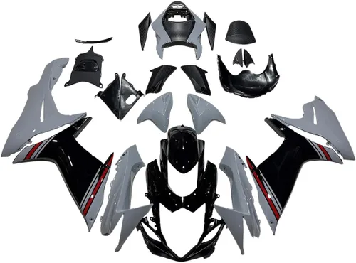 Miniatura 80 de Kit de carenado de inyección azul, negro y blanco para Suzuki GSXR600 GSX750 2006 2007 GSXR 600 GSX-R750 06 07 ABS Carenado de plástico completo