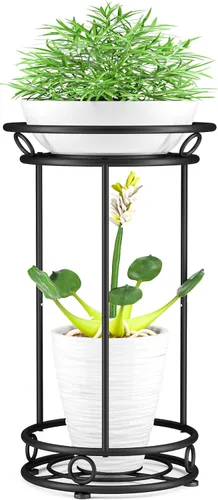 YIUKEA - Soporte para plantas para interiores y exteriores - Estante organizador alto de varios niveles de metal para macetas, exhibidor de flores