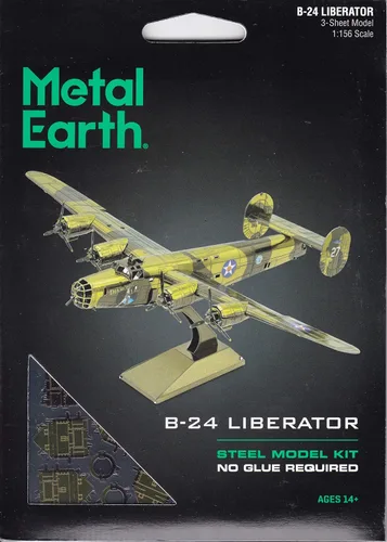 Miniatura 6 de Fascinations Metal Earth B-24 Liberator 3D Kit de modelo de metal