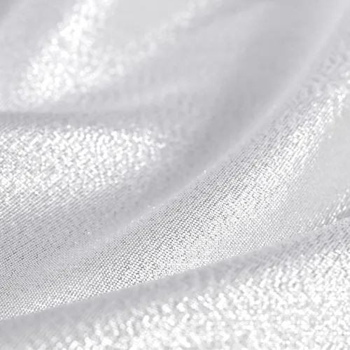 Miniatura 7 de Cortina de ducha con purpurina blanca plateada: cortinas de ducha de tela lavable brillante brillante para baño, cortina de baño de lujo de satén