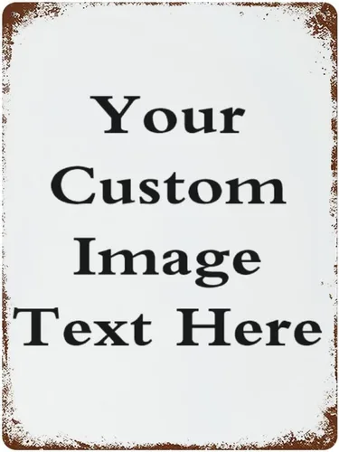Miniatura 17 de PPFINE Letreros de metal personalizados, imagen de texto personalizada con tu nombre, decoración de pared para el hogar, bar, letreros de calle
