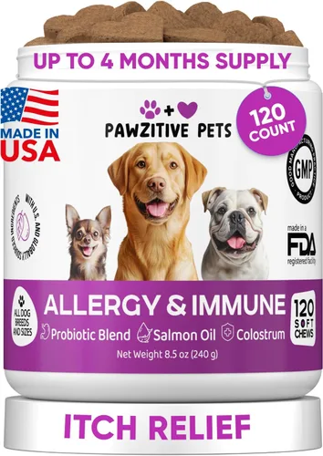 Miniatura 11 de Probióticos para la salud digestiva de los perros, masticables probióticos para la salud intestinal, levadura con picazón en la piel, diarrea