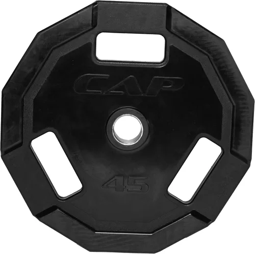 Miniatura 5 de CAP Barbell - Discos de agarre olímpico de goma de 12 lados, color negro Múltiples tamaños