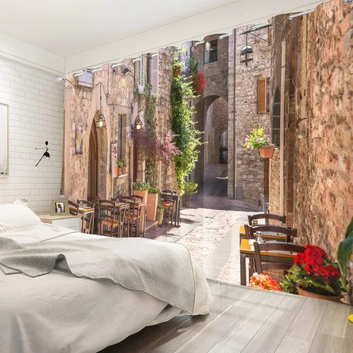 Miniatura 109 de Cortinas japonesas con pintura de tinta, monte Fuji, sol rojo, puesta de sol, hojas de bambú, cortinas de ventana para dormitorio, sala de estar