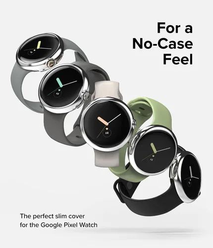 Miniatura 3 de Ringke Delgado [material antiamarillento/paquete de 2] compatible con la funda de Google Pixel Watch, funda resistente y transparente sólida +