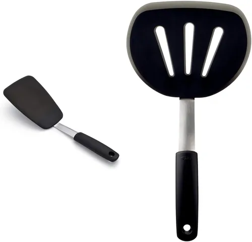 Miniatura 12 de OXO Good Grips espátula/espumadera de panqueque de nailon flexible, ninguno , Negro