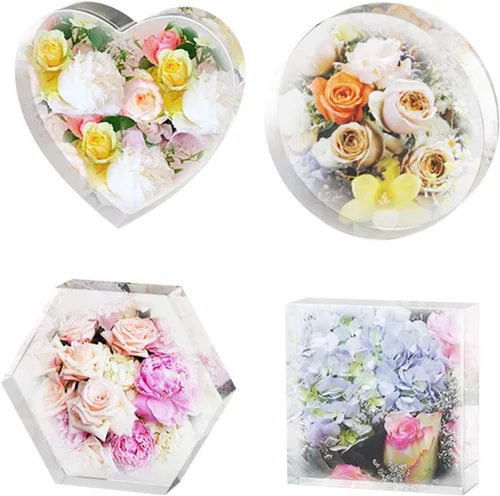 Miniatura 7 de Cayway Moldes de silicona con forma de corazón grande para flores, fundición de resina, boda de bricolaje, decoración del hogar