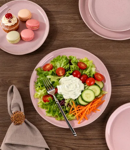 Miniatura 5 de AmorArc Juego de Platos de Aperitivo de Cerámica, Juego de 6, Platos de Gres Hechos a Mano de 21 cm para Postre, Ensalada, Aperitivo, Cena, Apto