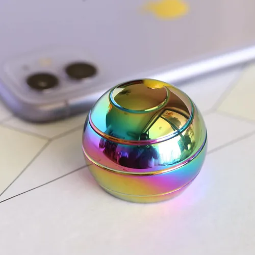 Miniatura 8 de Juguete de escritorio cinético de metal, juguetes antiestrés de 55 mm de alivio de la ansiedad para escritorio para adultos para oficina, juguete