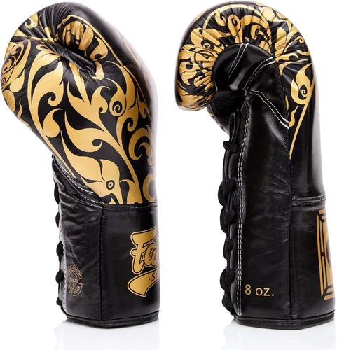 Miniatura 4 de Guantes de entrenamiento Fairtex Glory - Guantes de boxeo y MMA de cuero premium Hechos a mano en Tailandia - Relleno de espuma absorbente
