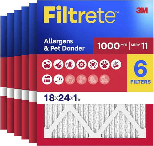 Miniatura 26 de Filtrete Filtro de Aire para Horno de CA de 17.5x23.5x1, MERV 11, MPR 1000, Defensa contra Micro Alérgenos, Filtro de Limpieza de Aire