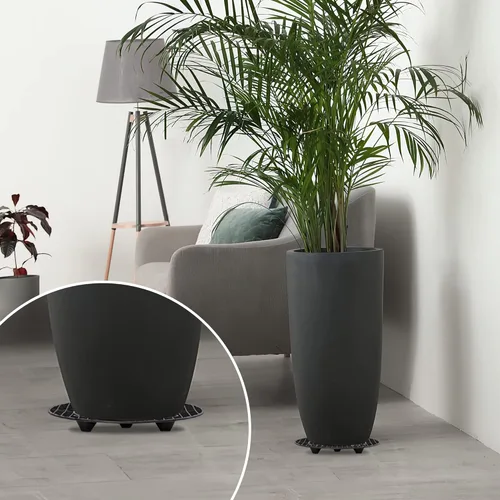 Miniatura 4 de 8 piezas de soportes para plantas para interiores y exteriores, elevador de maceta a nivel de planta, soporte elevador para plantas de 2 tamaños