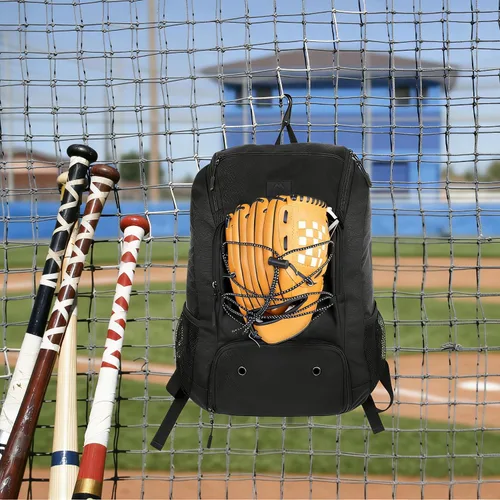 Miniatura 8 de MATEIN Mochila de Béisbol, Bolsa de Bate de Sóftbol con Compartimento para Zapatos para Jóvenes, Niños y Adultos, Bolsa de Béisbol Ligera con Gancho