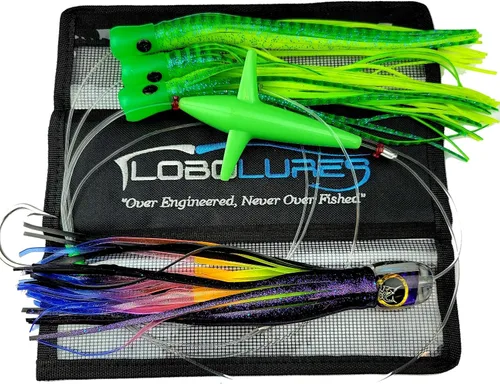 Miniatura 10 de Lobo Lures #200 Pelagic Magic Skipjack Hybrid Daisy Chain Marlin & Atún Trolling Señuelo Uretano Hecho en Estados Unidos