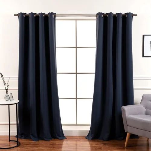 Miniatura 16 de Best Home Fashion Cortinas Opacas 2 Paneles - Tratamiento de Ventana con Aislamiento Térmico Premium Cortinas Opacas para Dormitorio - Parte Castaño
