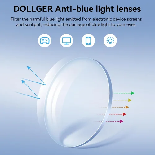 Miniatura 4 de Dollger Lentes de luz azul para mujer, cuadrados, de aviador, bloqueo de luz azul, lentes retro para computadora, TV, juegos, UV400