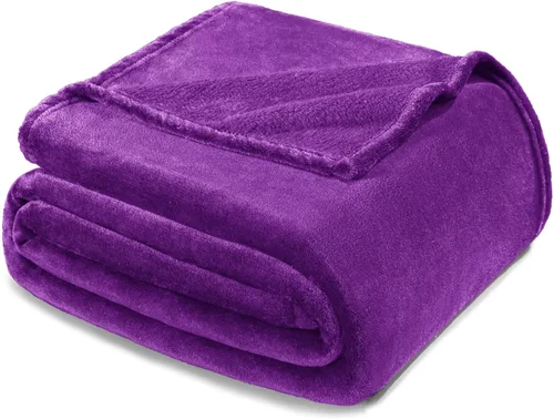Miniatura 35 de Exclusivo Mezcla Manta de vellón para sofá, cama, súper suave y cálida, para uso en todas las estaciones, acogedora, afelpada, ligera, azul hielo