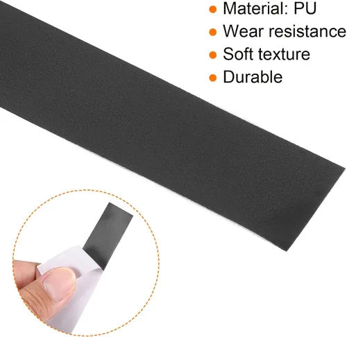 Miniatura 4 de PATIKIL Badminton Racket Head Protector Sticker, PU Tennis Racquet Guard Tape Racket Frame Stickers Thickened Wear-Resistant
