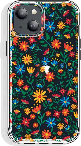 Miniatura 11 de GYZYA Funda transparente para iPhone 14 y iPhone 13 de 6.1 pulgadas con diseño de patrón, funda protectora delgada de TPU + parachoques a prueba