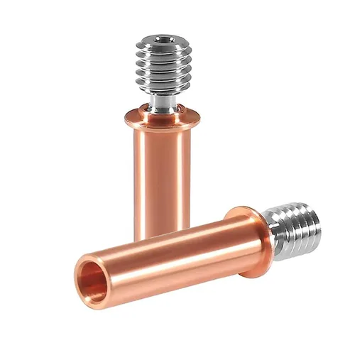 Miniatura 5 de DIANN 4 piezas CR6 SE Bimetálico Heatbreak Actualización Todo Metal Heatbreak Aleación Titanio y Cobre Bimetálico Garganta Boquilla para Impresora