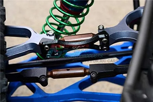 Miniatura 3 de GPM For Traxxas X Maxx 4X4 - Juego de 52 piezas, parte superior frontal de aluminio + brazos inferiores + cubos C + brazos para nudillos, color azul