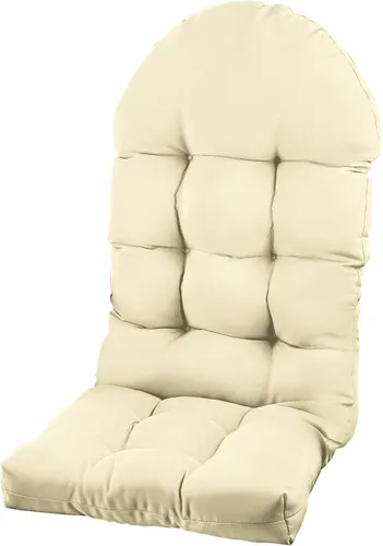 Miniatura 21 de Cojín para silla Adirondack, cojín para silla mecedora 44x19.4x4 pulgadas, cojines de respaldo alto para patio de arriba y abajo con lazos