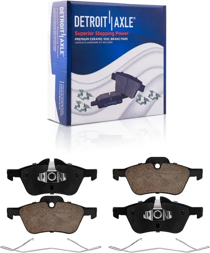 Miniatura 15 de Detroit Axle - Pastillas de Freno para Nissan Altima Sentra 350Z Juke INFINITI G35, Pastillas de Freno Cerámica Delanteras y Traseras Reemplazo